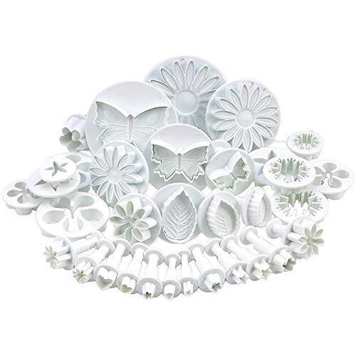 Zollyss Flower Fondant Cake Sugarcraft Decorating Kit Combos (Cookie Cutter) Set Of 33