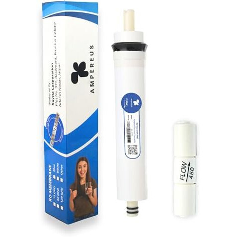 Ampereus Ro Membrane Water Filter For Hard Water Till 1500 Tds Comes With Free F/R 450 For Home Drinking And Commercial This Ro Filter Water Purifier Kit Suitable For All Type Of Ro Water Purifier