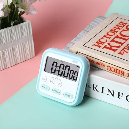 Beloxy Digital Kitchen Timer & Stopwatch - Large Digit Countdown, Loud Alarm, Magnetic Back Stand Ideal For Cooking, Baking, Stop Watch Timer For Study Table Accessories For Students