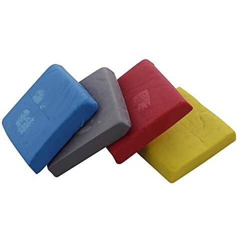 Kabeer Art Colorful Kneadable Art Eraser - Small Pack Of 4 Piece