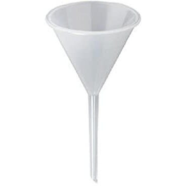 Aanij Polypropylene Made Plastic Analytic Funnel Long Stem 75 Mm (Pack Of 1)