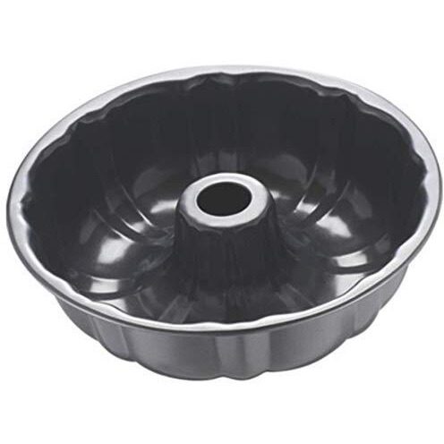 Zollyss Nonstick Bakeware Pumpkin Shape Cake Mold Jelly Pan Round Deep Bundt Baking Mold, 1 Piece - Black