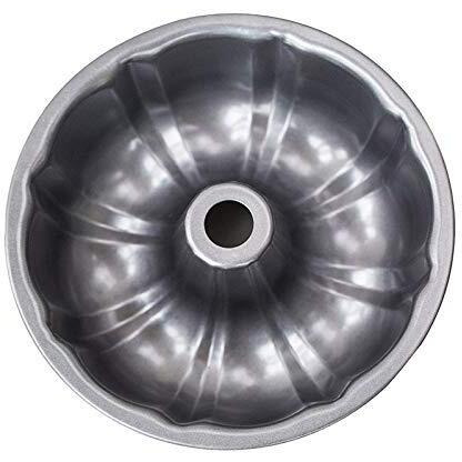 Zollyss Nonstick Bakeware Pumpkin Shape Cake Mold Jelly Pan Round Deep Bundt Baking Mold, 1 Piece - Black