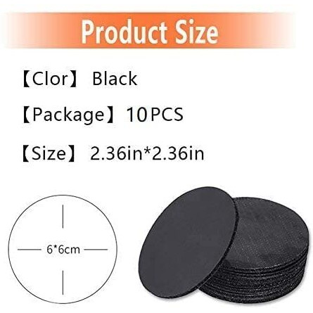 Prostuff.In Plastic 10Pcs Reusable Rug Grippers Sofa Cushion Fasteners, Washable Rug Pads Carpet Stickers, Fixed Rug Pads Non-Slip For Wooden And Hard Floors, Floor Mats, Tile Floors, Carpets (Round)