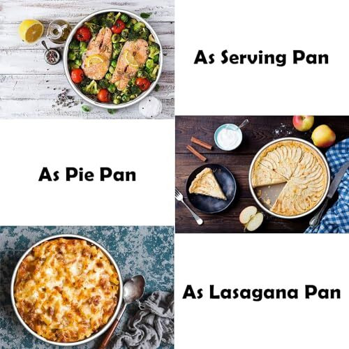 Genteel Cake Mold Tin Pan Aluminium (Diameter 6", 7", 8" Inch, Silver, Set Of 3 Pieces) Cake Mould For Baking Tray Round Cake Making Set For Microwave Oven Heavy Quality Guaranteed