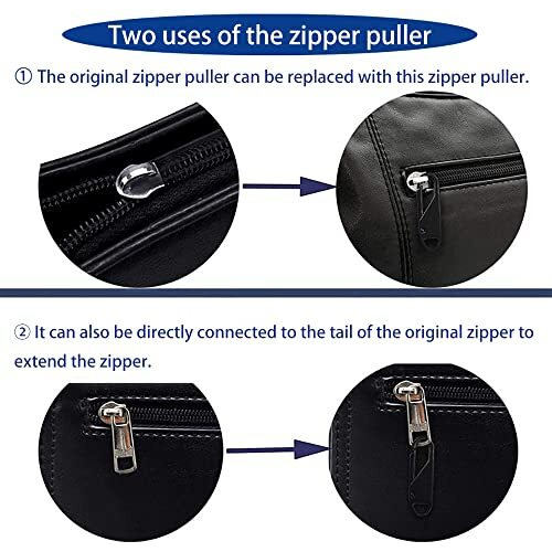 Detachable Zipper Pulls Head, 10 Pcs Universal Detachable Zipper Puller, 5 Different Colors Zipper Pull Replacements For Luggage Backpack Leather Bag Coat Or Jacket