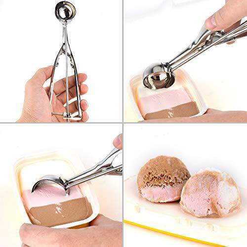 Hetzon Sales Ice Cream Serving Scoop | Ice Cream Serving Spoon Scooper With Trigger Release, 5Cm Diameter