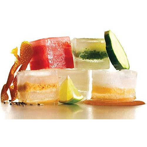 Zollyss 2 Pcs Silicone Ice Cube Trays Molds, 15 Cavities Ice Tray For Whiskey And Cocktail (Black - 15 Cavity)
