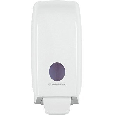 Kimberly-Clark  69480 Aquarius Soap/ Sanitizer Dispenser For Scott 1L Soap / Sanitizer Cassettes (White), Plastic