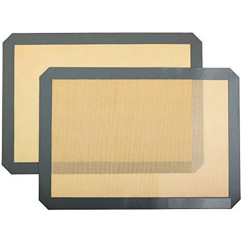 Zollyss Non-Stick Silicone Baking Mat Pad 42 * 29.5Cm Baking Sheet Pack Of 2 (White)