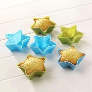 Royals Silicone Mix Shapes Muffin, Cupcake, Jelly, Dhokla, Idli Moulds, Pack Of 8, Multicolour