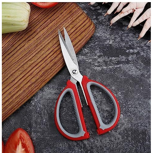 Wolpin Home & Kitchen Scissors Multi Purpose Cutting Vegetables Meat Scissor For Office, Craft- 17 X 9 Cm, Medium