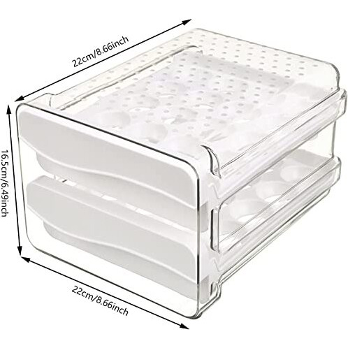Mosquick 40 Egg Storage Box Egg Holder Egg Box Egg Storage Box For Fridge Egg Holder For Kitchen, Egg Tray, Egg Crate, Egg Container Egg Storage Basket Egg Holder For Fridge Egg Egg Tray For Fridge
