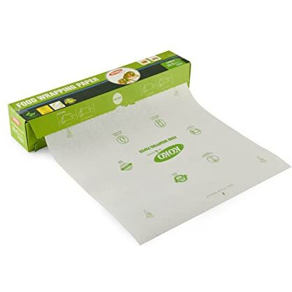 Koko Premium Multipurpose Food Wrapping Paper Roll - 25 Mtr | Premium Non-Stick Butter Wrapping Aper | Oil Absorption | Keep Food Safe & Fresh | Roti Wrapping Paper Roll And Wrapping For Kitchen