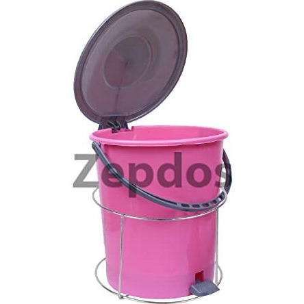 Zepdos Stainless Steel Dustbin Holder For Kitchen, Bathroom, Home And Office Bin Holder, Open-Top, Door Mounted (10 Inch)