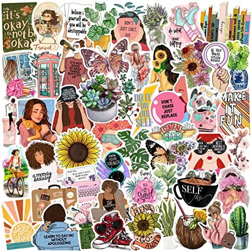 Junkyard Vinyl Laptop Reusable Self-Adhesive Sticker S For Girls Journals Guitar Scrapbook Laptops (Pack Of 50)