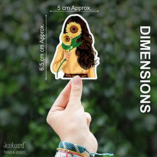 Junkyard Vinyl Laptop Reusable Self-Adhesive Sticker S For Girls Journals Guitar Scrapbook Laptops (Pack Of 50)