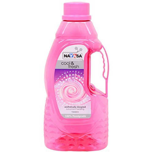 Nayasa Superplast Plastic Fontana Pet Bottle 1.5 Litre, Set Of 2, Pink And Blue