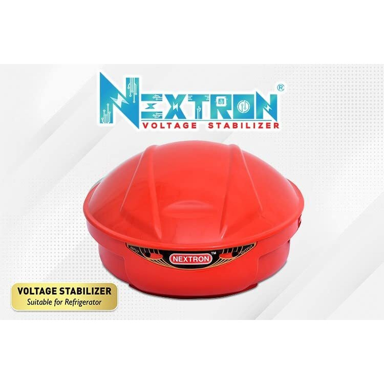 Nextron Nx-50Tx Voltage Stabilizer For Refrigerators Single & Double Door Up To 300L| Voltage Range 130V To 290V | Convenient Led Indicator For Home Appliances With Time Delay (5 Years Warranty), Red