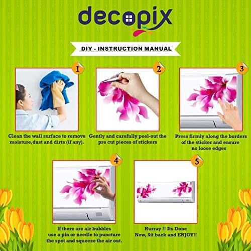 Decopix 'Ac Sticker Fridge Sticker Wall Sticker Split Ac Stickers Air Conditioner Sticker - Standard Size (Fit For All Models/Sizes/Brands) (Vinyl, Multicolor)' - Sm6007