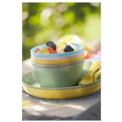 Ikea Plastic Plate - Pack Of 6, Multicolour