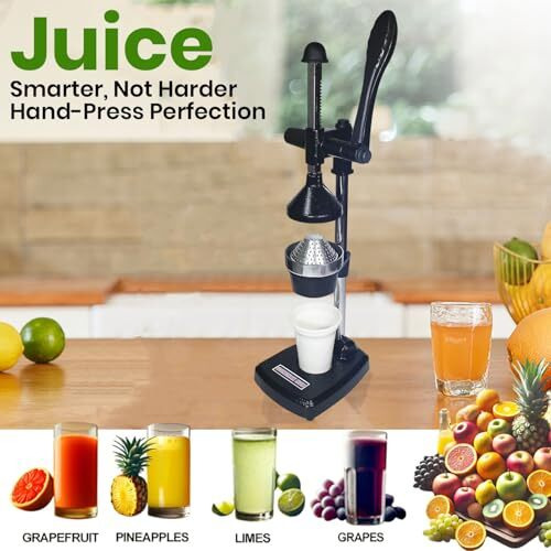 Gonchak Hub Manual Fruit Juicer Hand Press Citrus Cold Press Juice Machine For Home Made Instant Guest Serving Drink