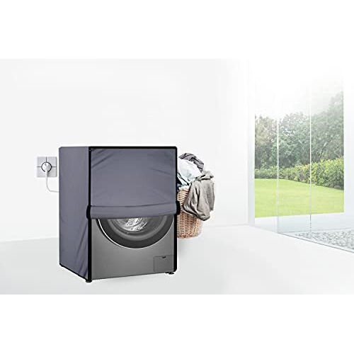 Stylista Waterproof Front Load Washing Machine Cover Compatible For Samsung 7 Kg Grey