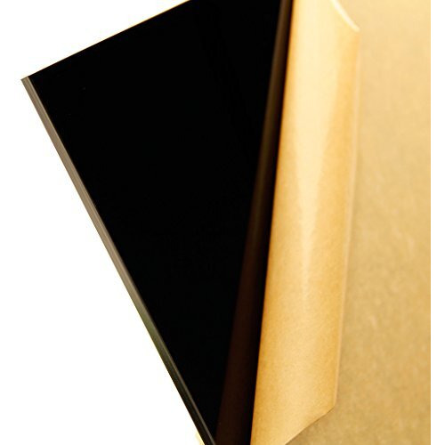 Bigimall Acrylic Plexiglass Opaque Sheet Diy Projects (Black, 12X12-Inch, 3Mm )