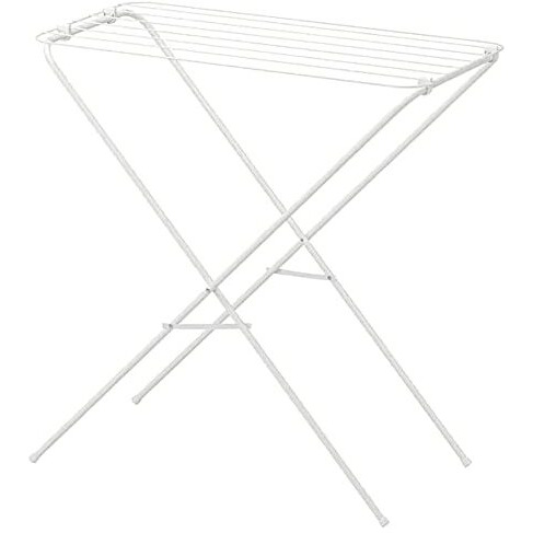 Ikea Indoor/Outdoor Space Saving Clothes Drying Rack (79X40X82 Cm)(Stainless Steel, White)