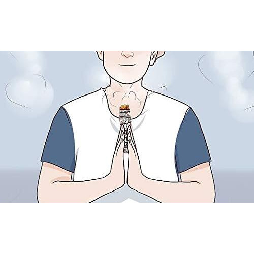 Excidea - Indian White Sage Bundle 6Inches 27 To 33 Gms - 4Pcs Spiritual Smudge Stick Removes Negativity Green