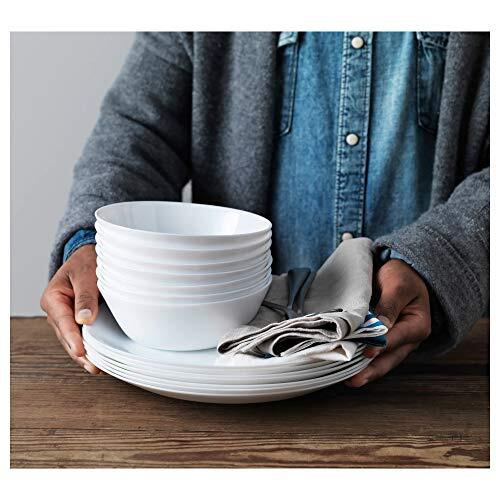 Ikea Tempered Opal Glass Classic Bowl - Pack Of 6, White, 500 Ml