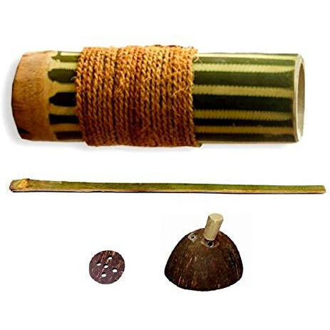 Sahya Dale Bamboo Biriyani Maker With Handle/Traditional Biriyani Pipe/Bamboo Steamer- Natural- Hand Made - Made From Bamboo & Coconut Shells