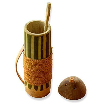 Sahya Dale Bamboo Biriyani Maker With Handle/Traditional Biriyani Pipe/Bamboo Steamer- Natural- Hand Made - Made From Bamboo & Coconut Shells