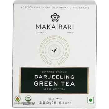 Makaibari Darjeeling Green Tea | 500Gm Monocartoon | Antioxidant-Rich | Usda Certified Organic | Immunity Booster | Premium Green Tea | Handpicked | 100% Natural Loose Leaf
