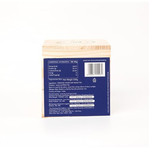 Makaibari Darjeeling Roasted Tea | 250Gm Chestlets Box | Usda Certified Organic | Black Tea | Premium Black Loose Leaves | Roasted Loose Leaf | Orignial Darjeeling Chai | 100% Pure & Original Leaf