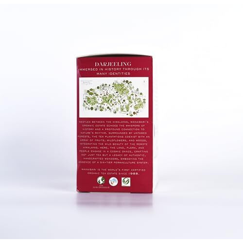 Makaibari Darjeeling Black Tea | Premium Darjeeling Loose-Leaf | 250Gm Monocartoon | Usda Certified |Premium Loose-Leaf | 100% Organic & Natural | Premium Black Tea With Rich Taste & Aroma | Single Estate Whole Leaf Chai