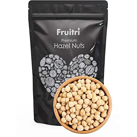 Fruitri Premium Crunchy Turkish Hazelnut Nuts - 250G, Raw Hazel Nuts For Snacking & Baking, Jumbo Size, Healthy Nuts Packed With Nutrients, Raw & Dehulled For Making Chocolate Spread, Dry Fruits