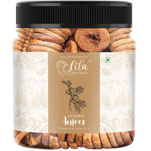 Lila Dry Fruits Natural Dried Anjeer 250 Gms | Dry Fig For Healthy Snacking, Dieting & Breakfast | Rich Source Of Fibre Calcium And Iron | High In Minerals | Anjir Dry Fruits Perfect For Giftings