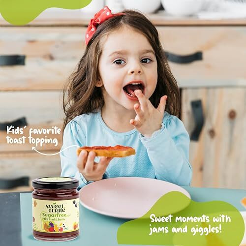 Sweetmate 100% Pure And Natural Sugar Free Mix Fruit Jam - (220G) | With Real Fruit Pulp| 100% Natural | Diabetic And Keto Friendly Sweetened Naturally | Tastes Delicious