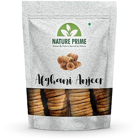 Nature Prime Afghani Anjeer - 500 Gram | Dried Figs | Rich Source Of Fibre, Calcium & Iron
