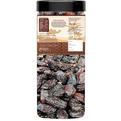 Wonderland Foods 400G Dry Fruits Kalmi (Safawi) Dates Jar | Healthy & Nutritious Soft Khajoor | Khajur Rich In Iron, Fibre & Vitamins