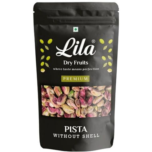 Lila Dry Fruits Mota Pista 200 Gms | Whole Pistachios For Healthy Snacking, Dieting & Breakfast | Dry Fruit Pista High In Minerals | Ideal For Giftings | Rich Flavor, Naturally Nutty Pistas