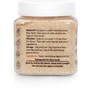 Naturevit Instant Dry Yeast Powder, 400G | Nutritional Yeast Powder For Baking | Active & Instant Yeast For Bread Making At Home | Instant Dry Yeast For Baking, Bread, Cake, Pizza & Wines
