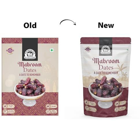 Wonderland Foods (Device) 200 Gram Mabroom Dates Box | Dry Fruits Healthy & Nutritious Soft Khajoor | Khajur Rich In Iron, Fibre & Vitamins