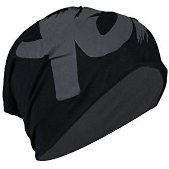 Isweven Men's Beanies Cotton Slouchy Skull Summer Blended Free Size Black Beanie Cap For Men Women Boys (7011A-Yo)