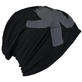 Isweven Men's Beanies Cotton Slouchy Skull Summer Blended Free Size Black Beanie Cap For Men Women Boys (7011A-Yo)