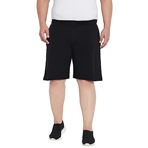 Bigbanana Men's Regular Fit Shorts (Milan-Black,Black,8Xl)