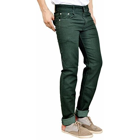 Studio Nexx Men's Regular Fit Jeans (Basicsnew_Darkgreen_32_Dark Green_32)
