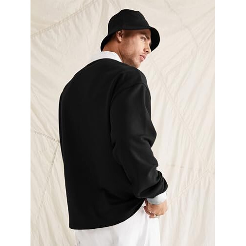 Jc Jump Cuts Printed Mens Polo Neck Full Sleeve Black And Red Cottonblend Slim Fit T-Shirt, Large
