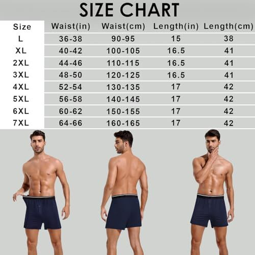 Men's Cotton Knit Regular Fit Boxer Shorts Plus Size Underwear Briefs Combo Pack Label Free Trunks Innerwear (Size 4Xl) (Pack Of 1) (Colors May Vary) Multicolor